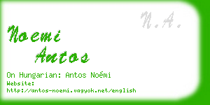 noemi antos business card